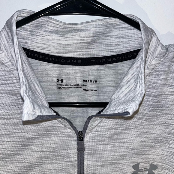 Under Armour Men's Size MD Seamless 1/4 Zip - Picture 3 of 5